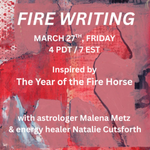 FIRE WRITING: WRITING EVENT FRIDAY, MARCH 27TH